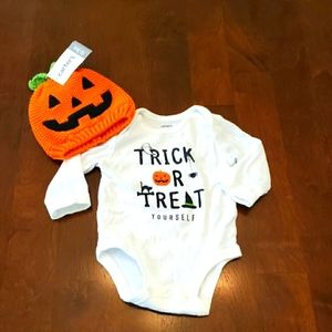 Halloween Onesie and Hat